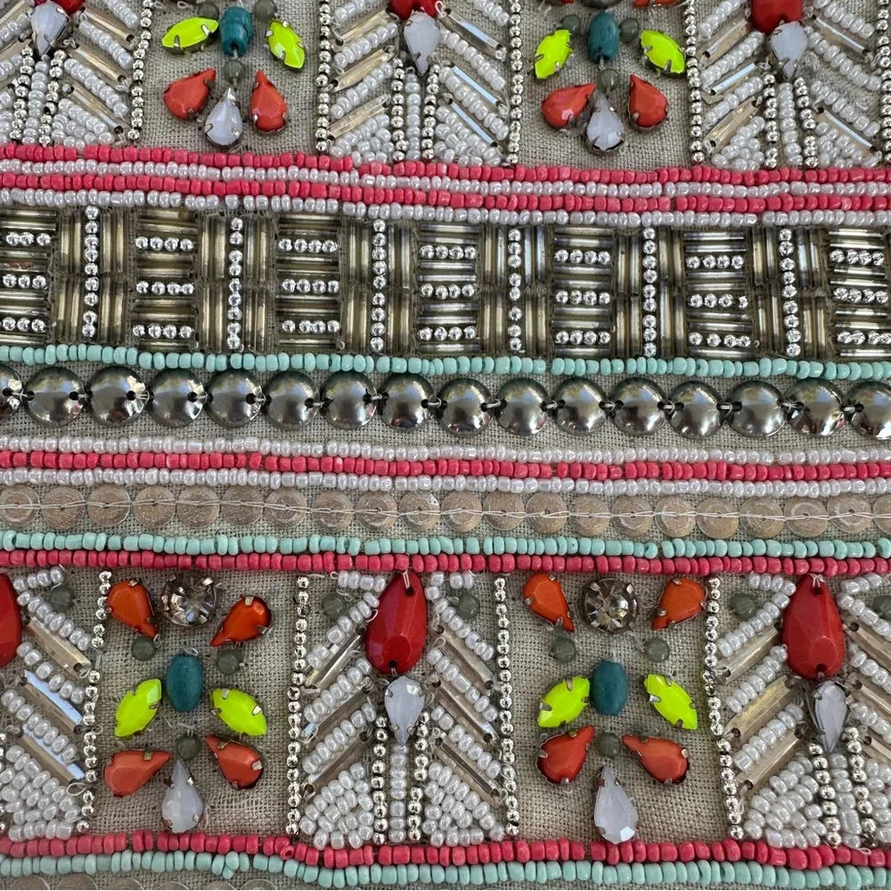 ALDO Colorful Beaded Wristlet Clutch Bag
